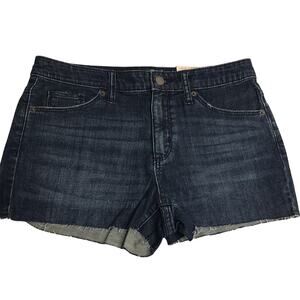 Universal Thread High Rise Shortie Cutoff Dark Wash Denim Shorts size 6